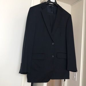 Navy pin-stripped Suit